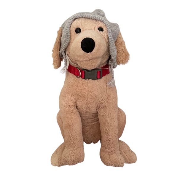 Dog Knit Winter Hat + Red Collar L Gray Red - Picture 14 of 14